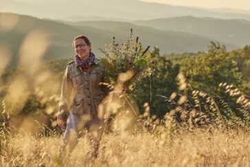 Corinna im toskanischen Herbst